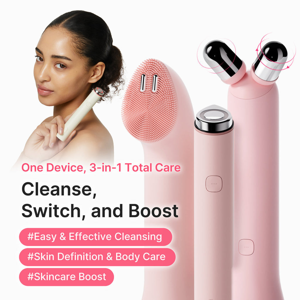 Medicube AGE-R Mini Booster Pro Plus Full Facial Device Beige Set