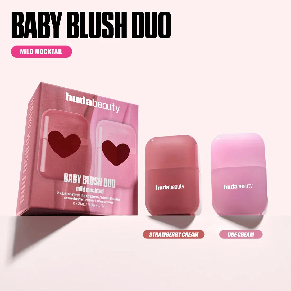 Huda Beauty Baby Blush Mild Mocktail Duo Kit