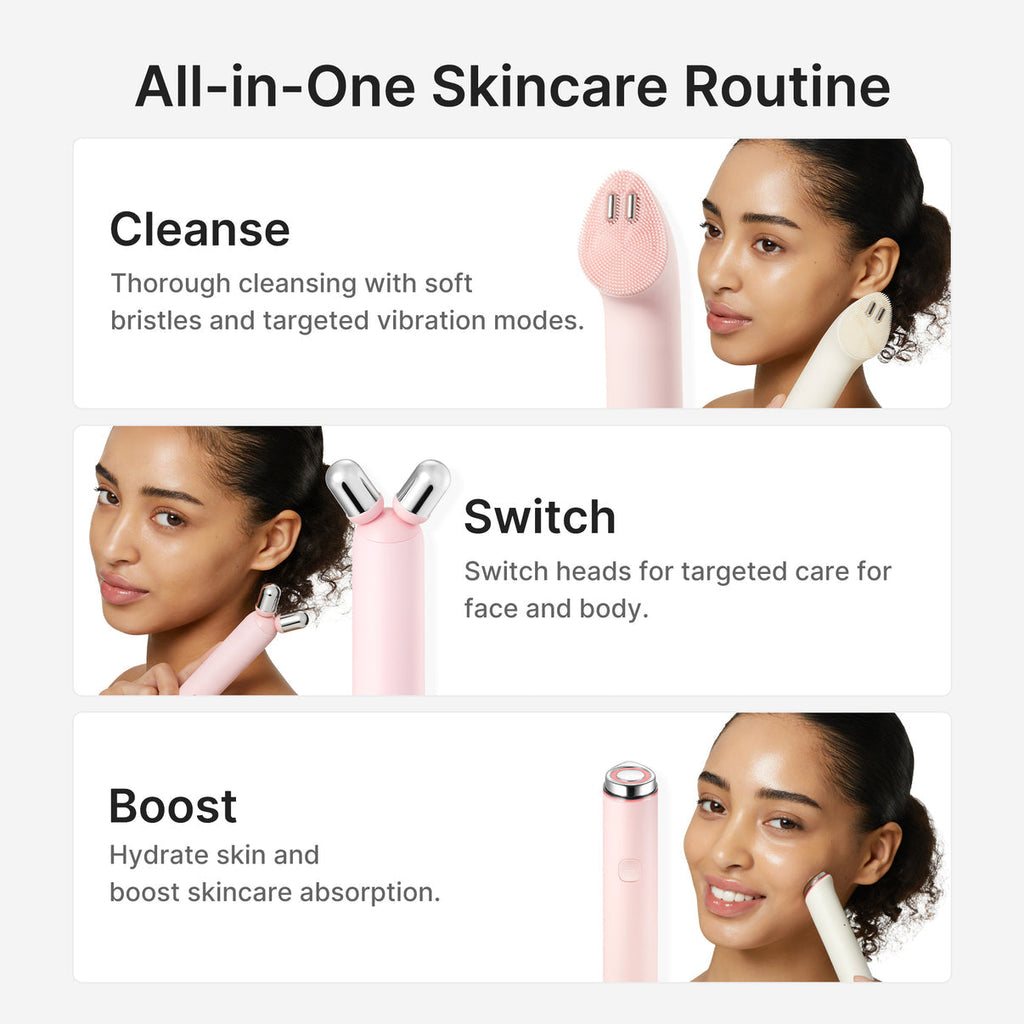 Medicube AGE-R Mini Booster Pro Plus Full Facial Device Beige Set