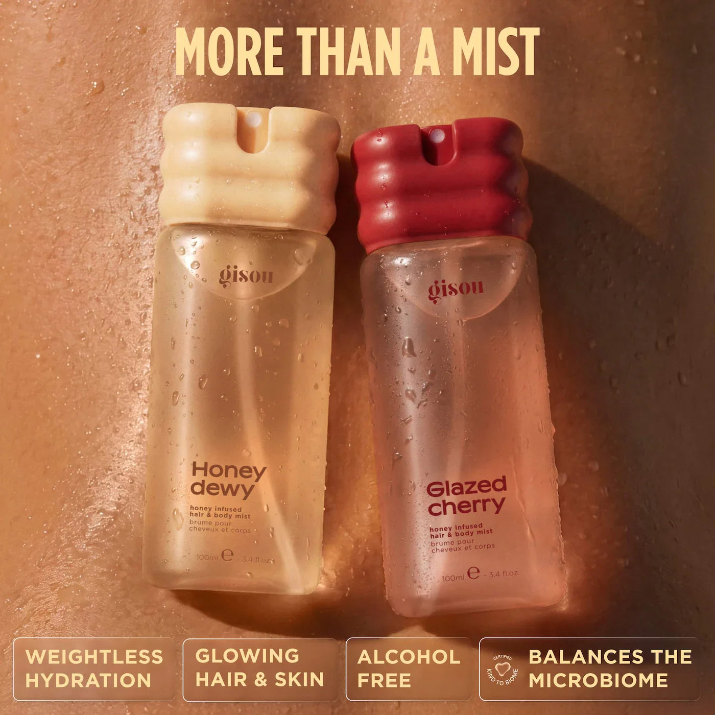 Gisou Honey Infused Hair & Body Mist Glazed Cherry