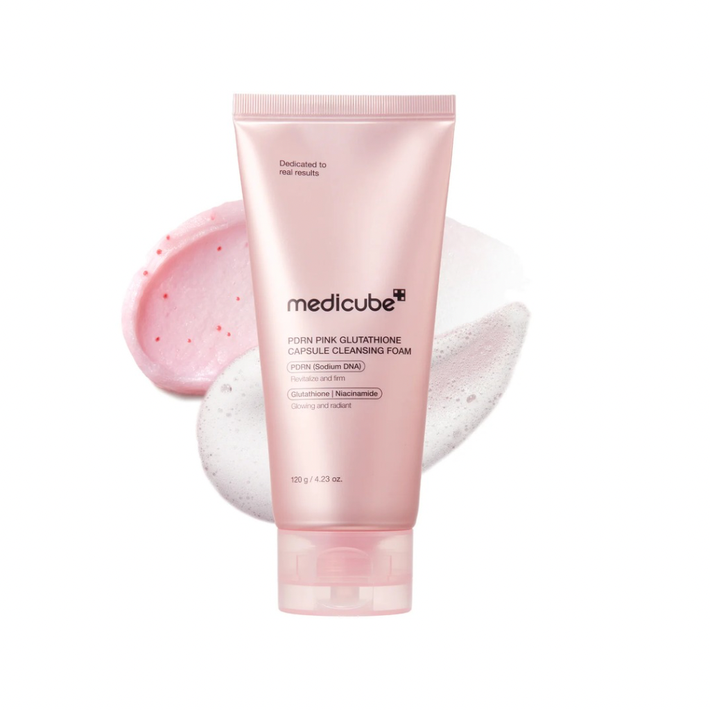Medicube PDRN Pink Glutathione Capsule Foam Cleanser