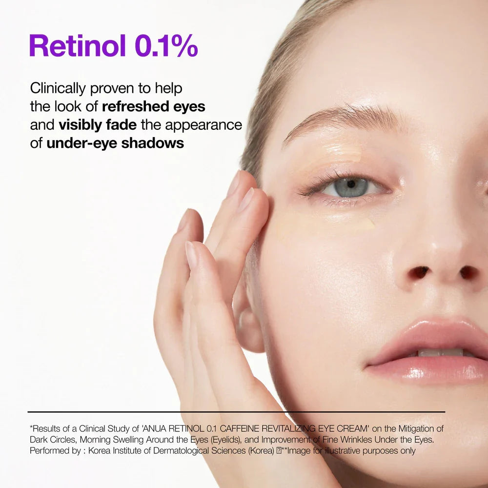 ANUA Retinol 0.1 Caffeine Revitalizing Eye Cream