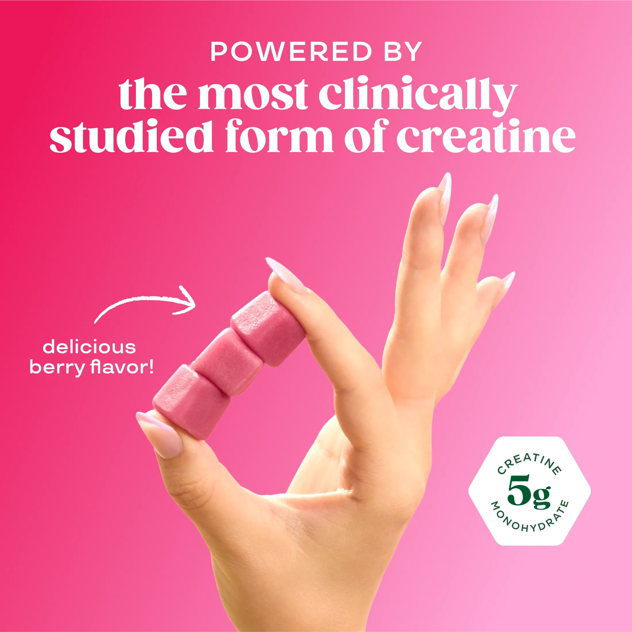Bloom – Creatine Gummies Berry Boost