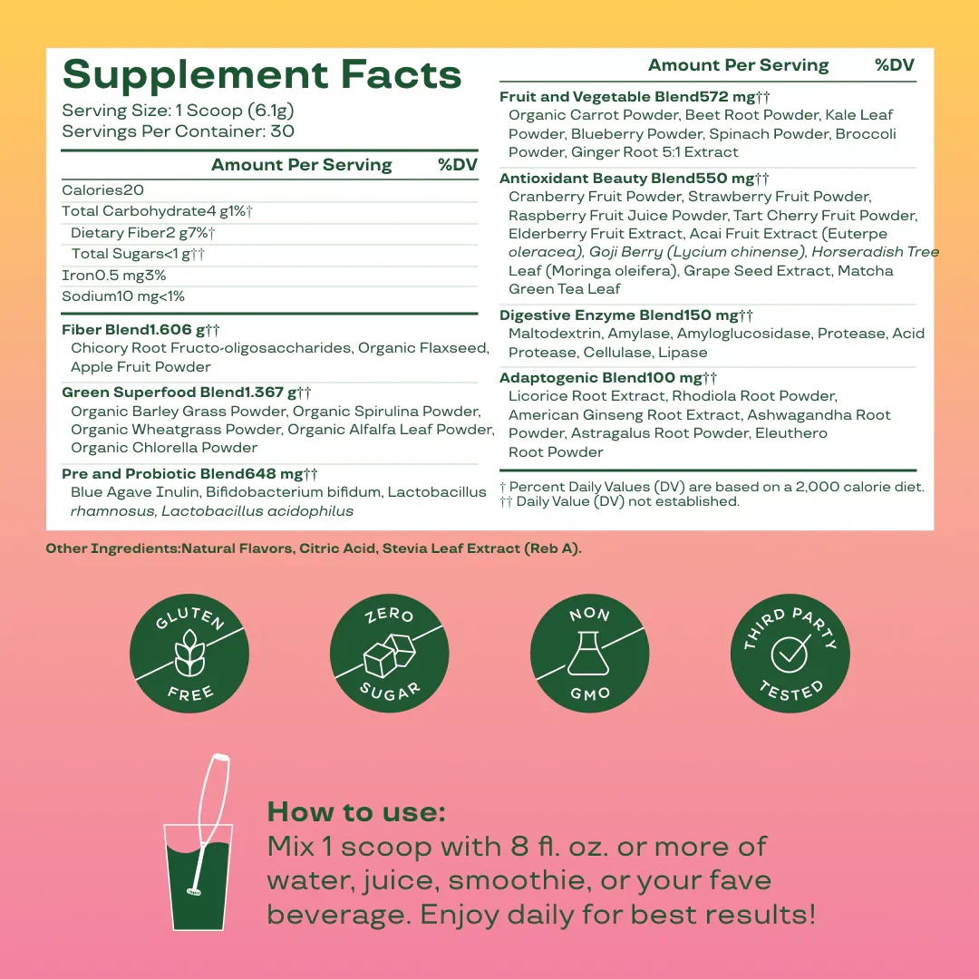 Bloom – Green & Superfoods Orange Passionfruit