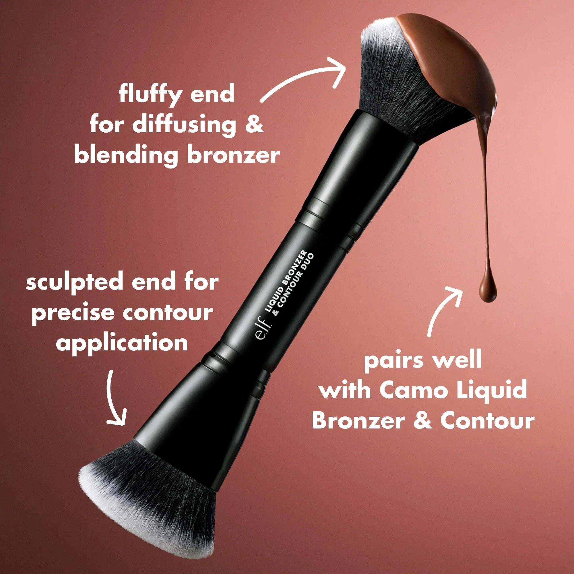 e.l.f. Liquid Bronzer & Contour Duo Brush