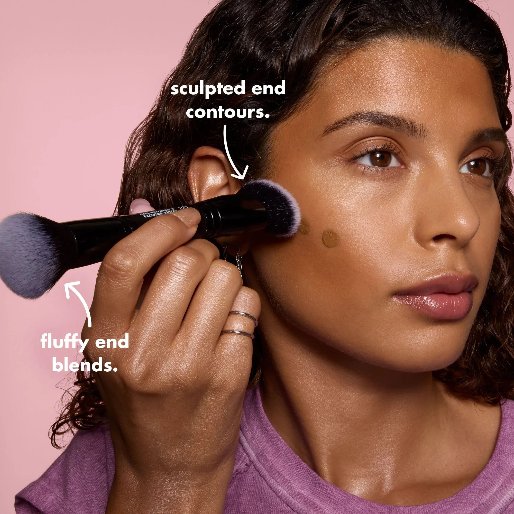 e.l.f. Liquid Bronzer & Contour Duo Brush