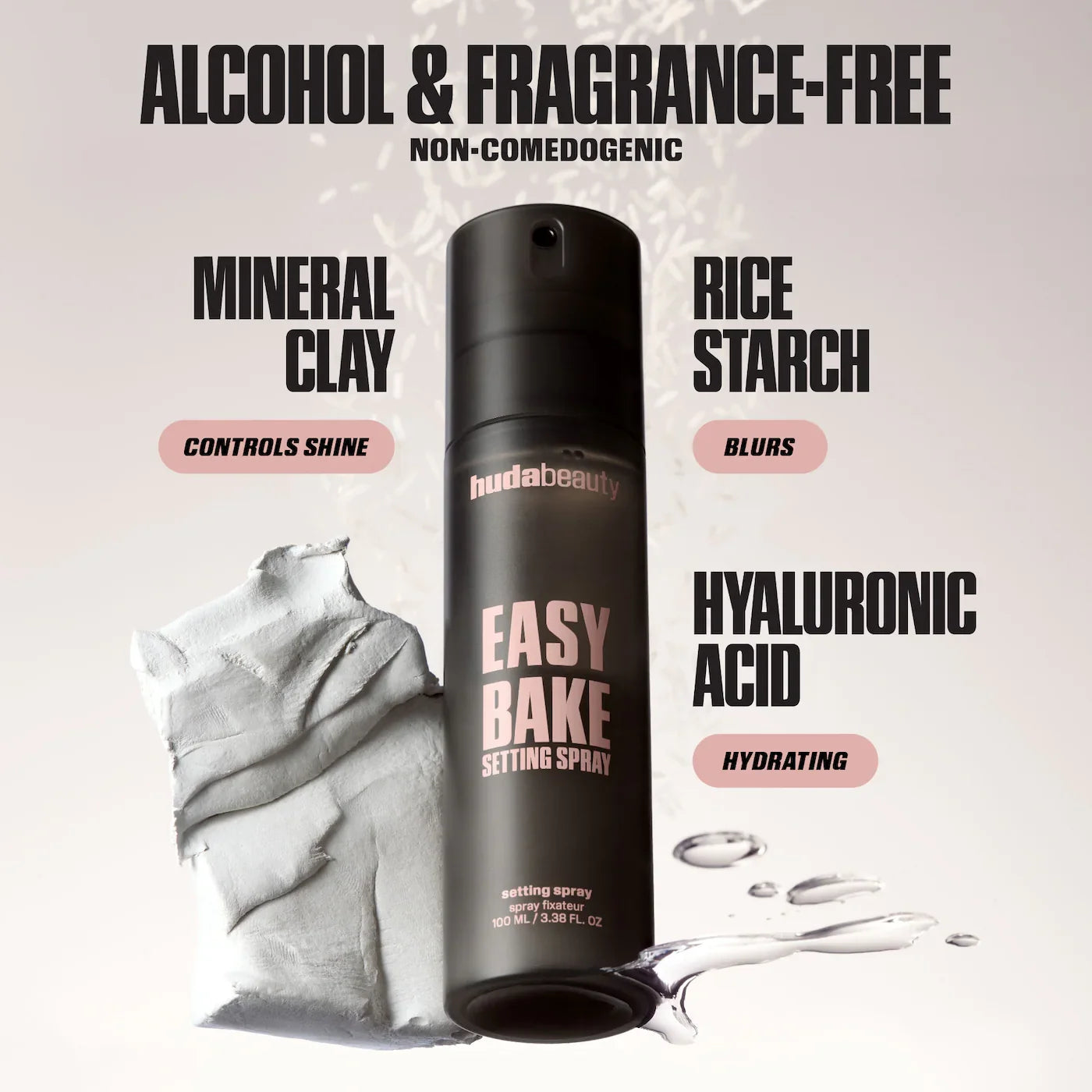 Huda Beauty Easy Bake Setting Spray with 16-Hour Wear (Full Size)