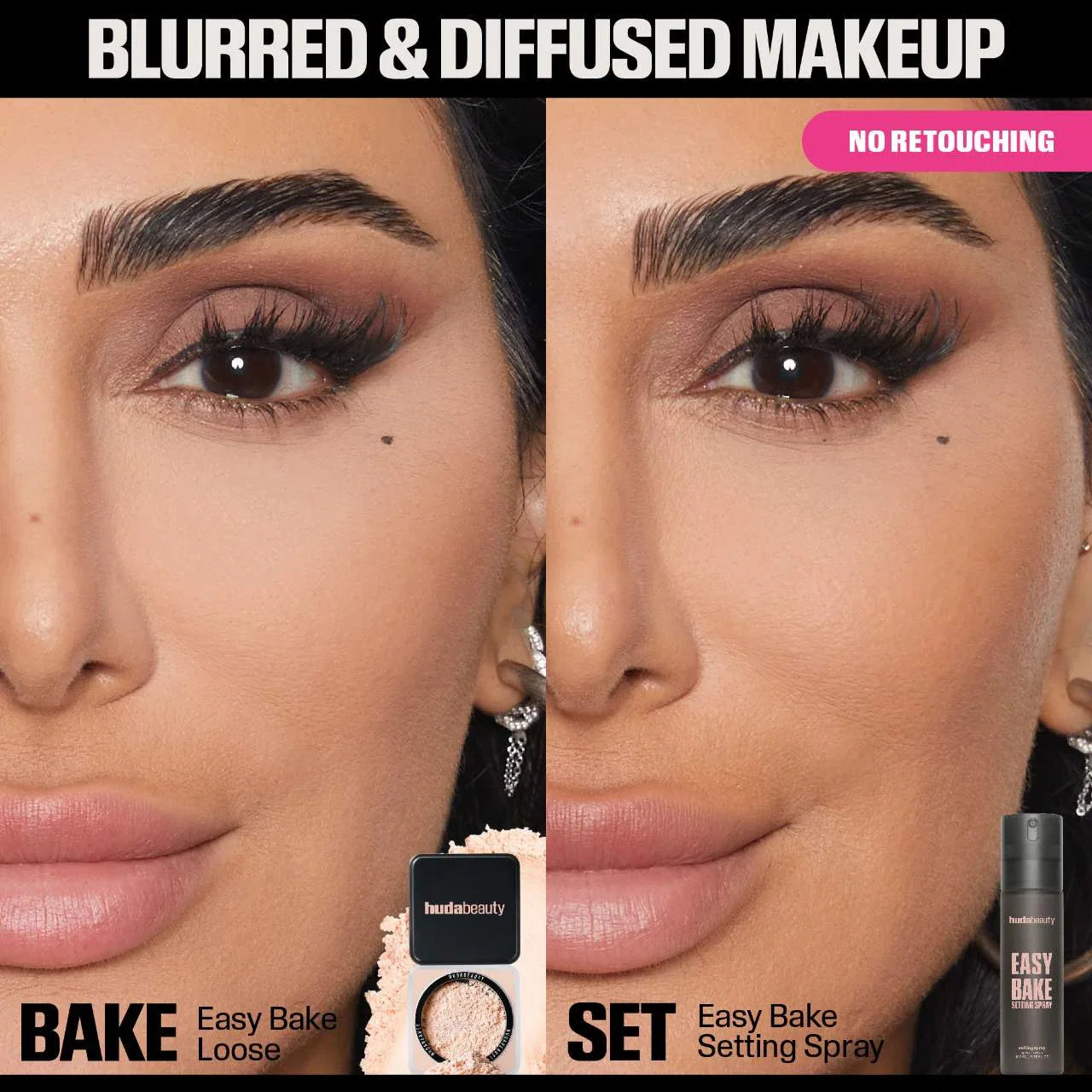 Huda Beauty Easy Bake Setting Spray with 16-Hour Wear (Mini Size)