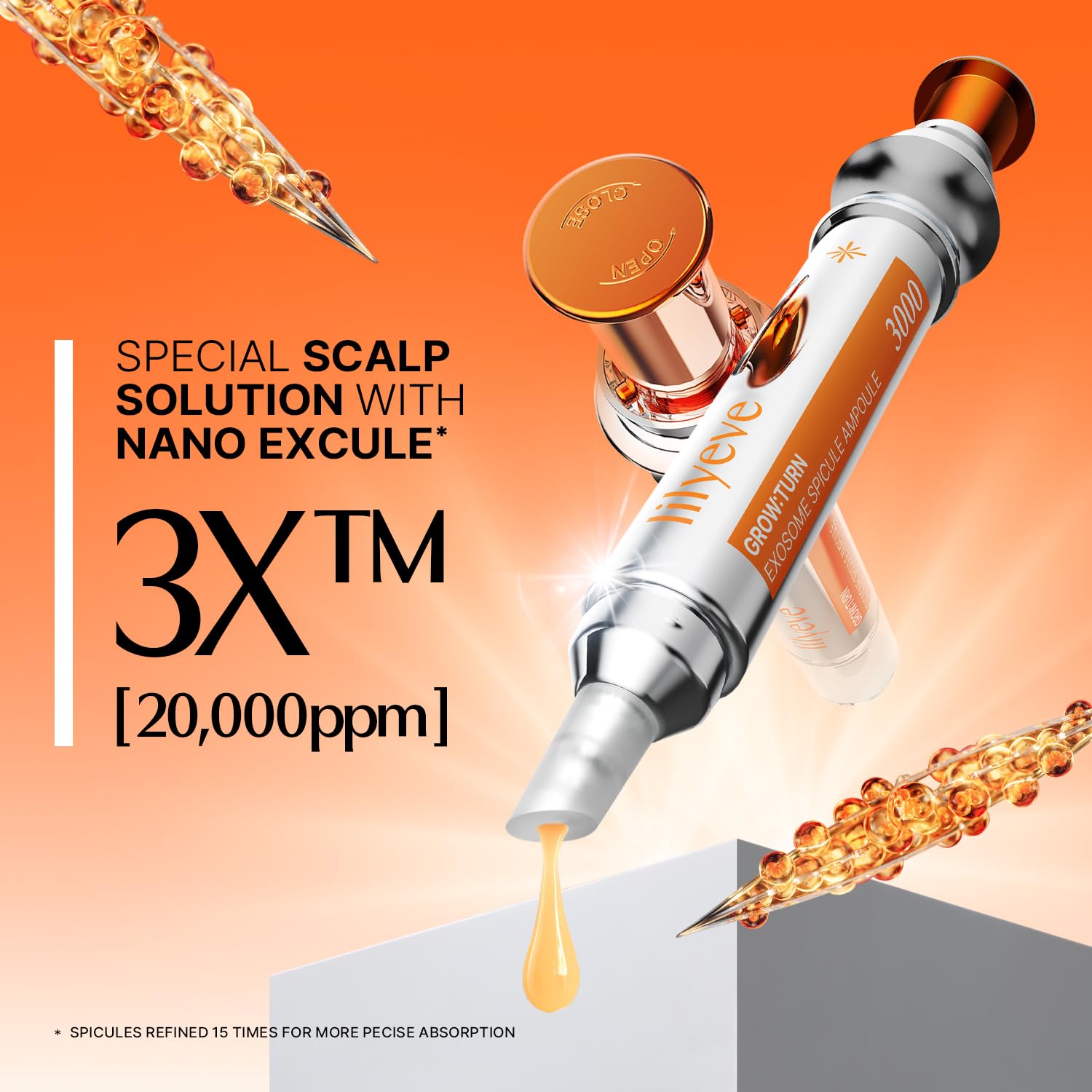 Lilyeve Grow:Turn Exosome Spicule Ampoule 3000
