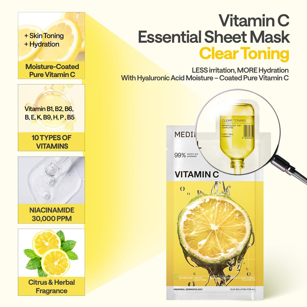 Mediheal Vitamin C Essential Mask Clear Toning