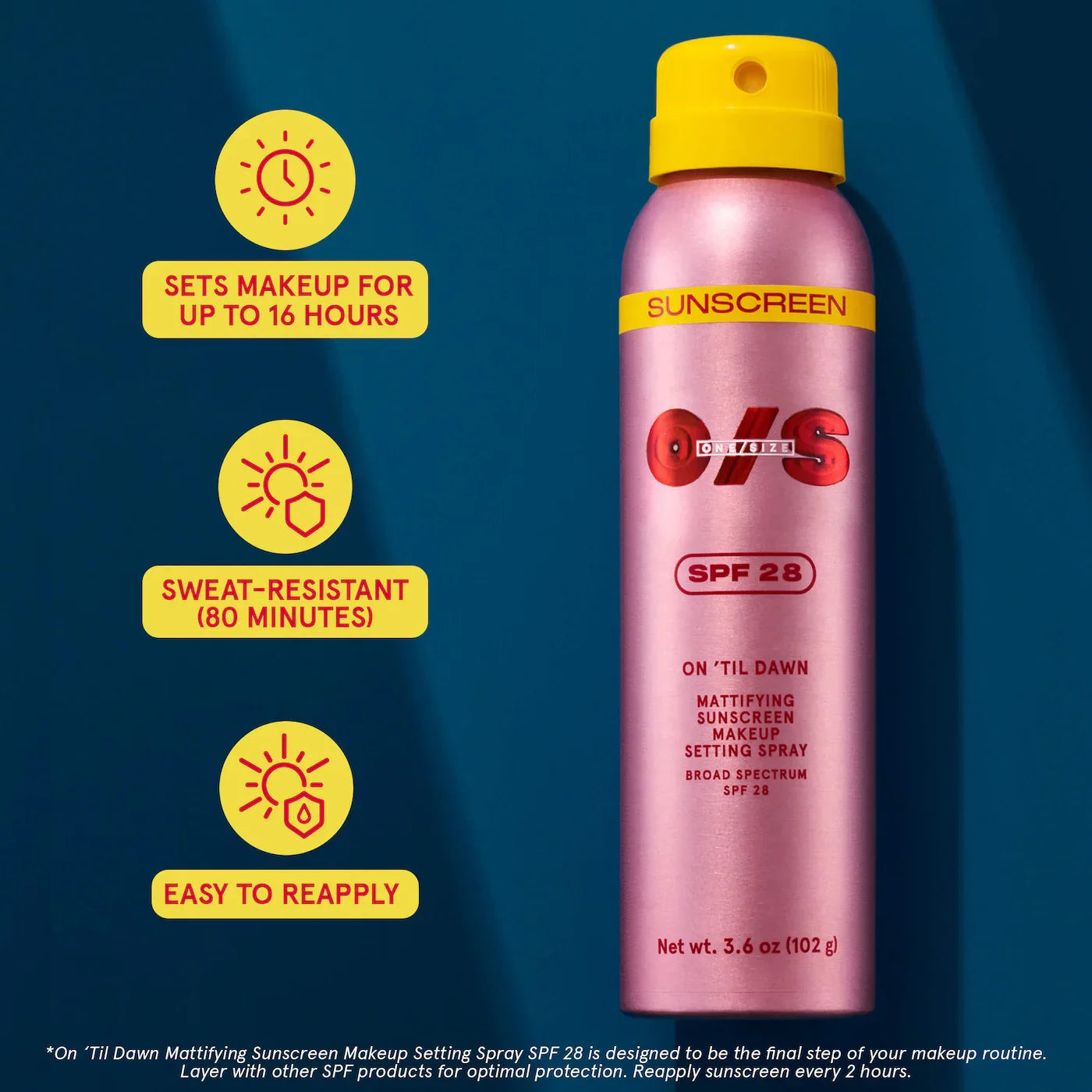 One/Size - On ’Til Dawn Mattifying Setting Spray SPF 28 (Full Size)