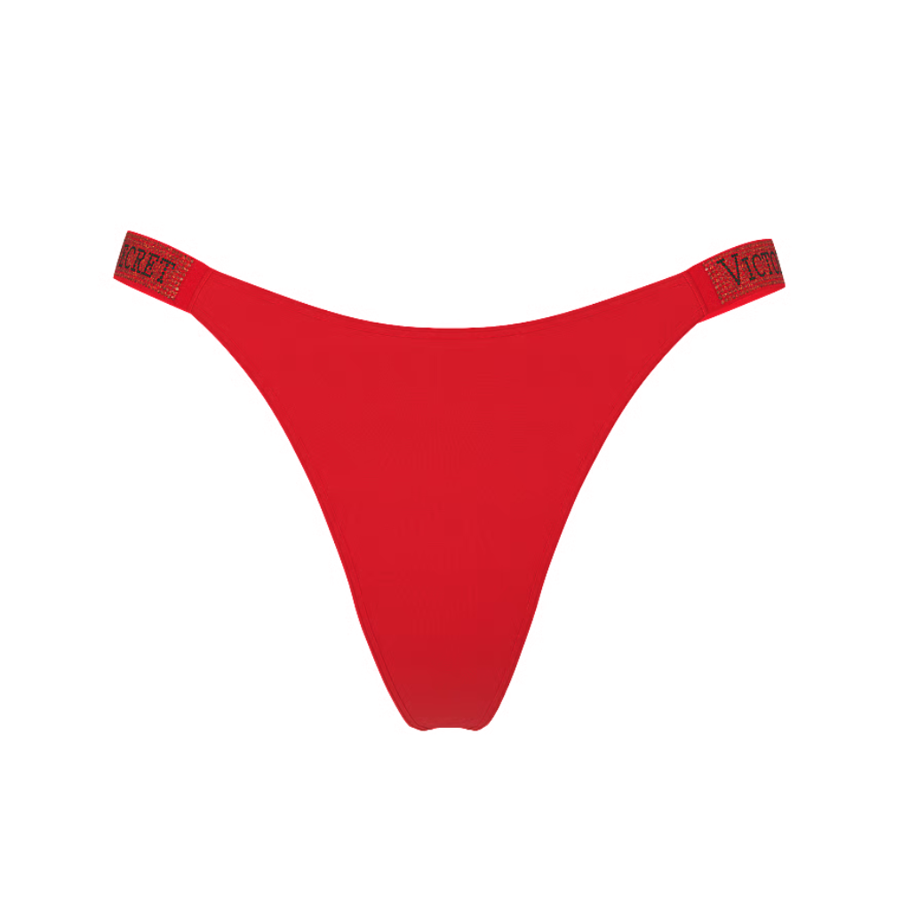 Victoria's Secret - Calcinha Fio Dental c/ Alça Brilhante
