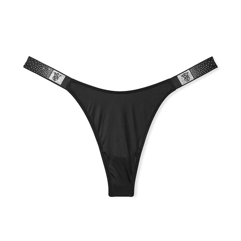 Victoria's Secret - Calcinha Fio Dental c/ Alça Brilhante