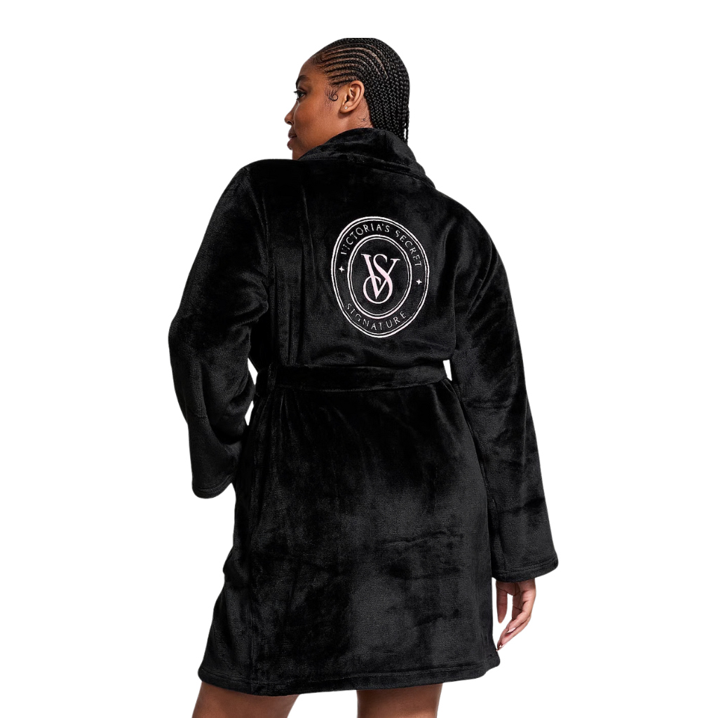 Victoria's Secret - Cozy Plush Robe Black