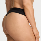 Victoria's Secret - Calcinha Fio Dental c/ Logo Brilhante