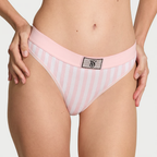 Victoria's Secret - Calcinha Fio Dental c/ Logo Brilhante