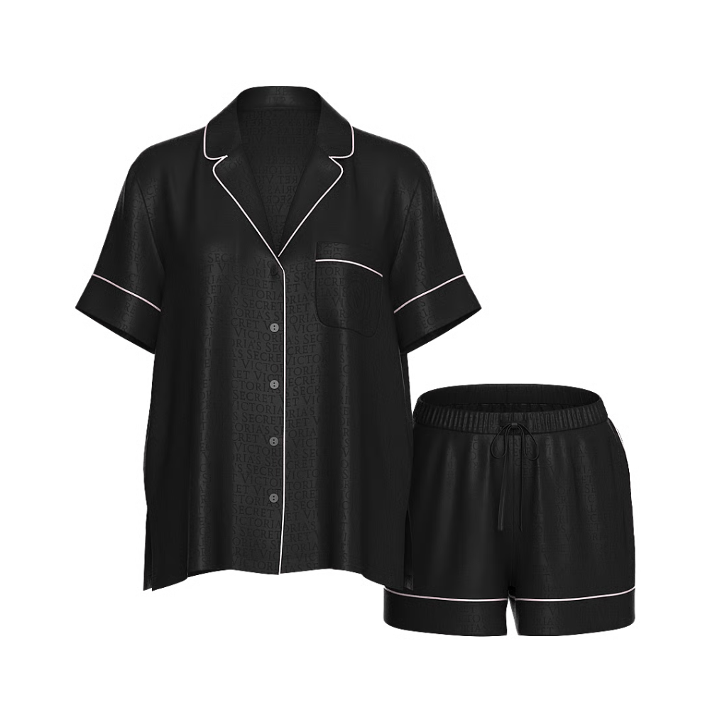 Victoria's Secret - Conjunto de pijama curto Signature Jacquard