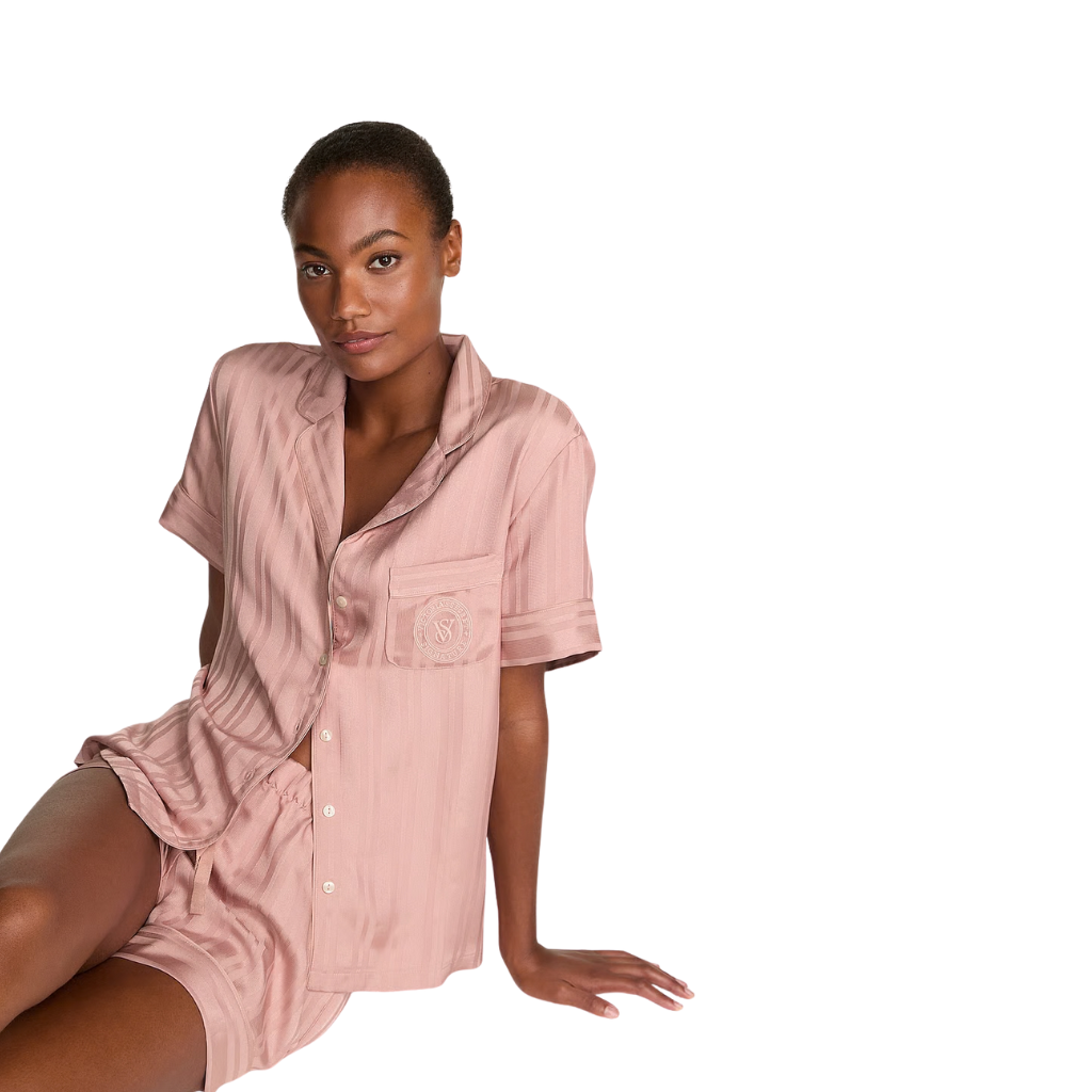 Victoria's Secret - Conjunto de pijama curto Signature Jacquard